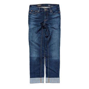 J Crew Jeans Matchstick Straight Mid Rise Boyfriend Cuffed Denim Women's size 25